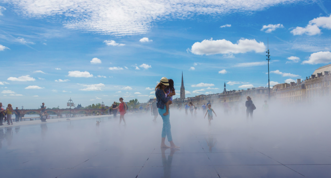 Le Miroir d'eau à Bordeaux