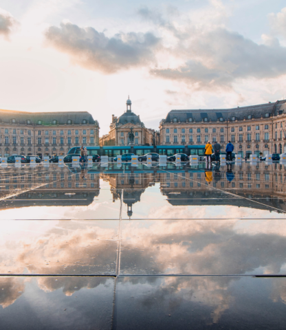 Le Miroir d'eau à Bordeaux